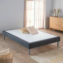 REDON - Sommier Tapissier 160x200cm Gris Anthracite 10 REDON - Sommier Tapissier 160x200cm Gris Anthracite -chambre à coucher Soldes Sommier tapissier REDON 26715414 A 1