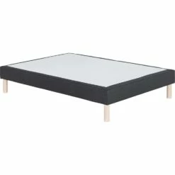 REDON - Sommier Tapissier 160x200cm Gris Anthracite