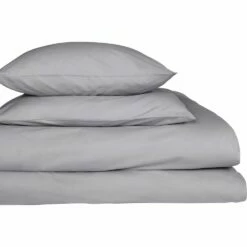 CALANQUES - Lot De 2 Taies D'oreiller En Coton - Gris Restanque 65x65cm -chambre à coucher Soldes TAIE D 39 OREILLER CALANQUES 26437606 D 2