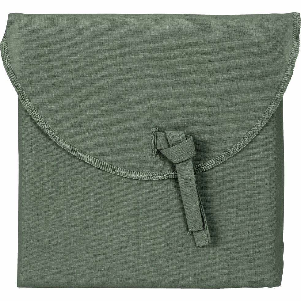 FLORE - Lot De 2 Taies D'oreiller En Percale De Coton - Vert Cèdre 50x70cm 4 FLORE - Lot De 2 Taies D'oreiller En Percale De Coton - Vert Cèdre 50x70cm – Image 2