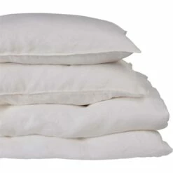 VENCE - Lot De 2 Taies D'oreiller En Lin Lavé - Blanc Capelan 65x65cm 7 VENCE - Lot De 2 Taies D'oreiller En Lin Lavé - Blanc Capelan 65x65cm -chambre à coucher Soldes TAIES OREILLER VENCE 27362815 D 2