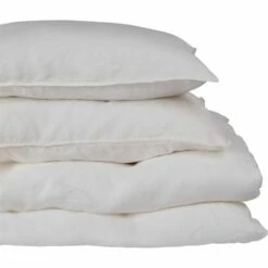 VENCE - Lot De 2 Taies D'oreiller En Lin Lavé - Blanc Capelan 50x70cm -chambre à coucher Soldes TAIES OREILLER VENCE 27363959 D 2