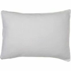 VENCE - Lot De 2 Taies D'oreiller En Lin Lavé - Blanc Capelan 50x70cm