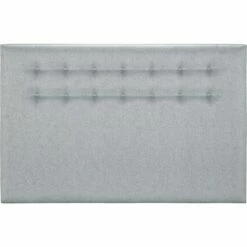 TIBOULEN - Tête De Lit Boutonnée En Tissu - Gris Clair L190cm