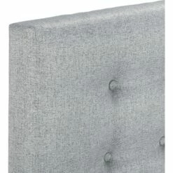 TIBOULEN - Tête De Lit Boutonnée En Tissu - Gris Clair L190cm -chambre à coucher Soldes TETE DE LIT TIBOULEN 27086643 Z 1