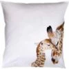FAMILLE GIRAFE - Taie D'oreiller Enfant Imprimé Girafe En Coton 63x63cm - Marron -chambre à coucher Soldes Taie d oreiller GIRAFE 27599709 F 1