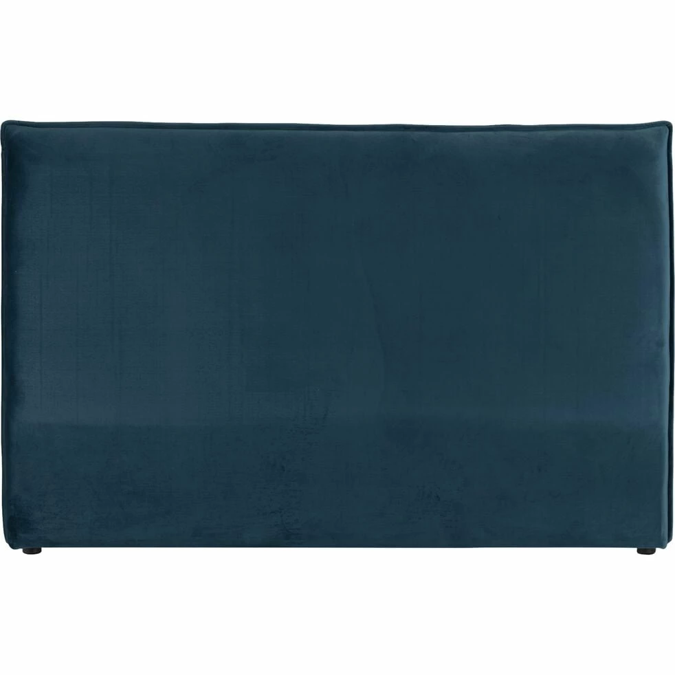 AELIS - Tête De Lit Rectangulaire En Velours - Bleu Figuerolles L175cm 3 AELIS - Tête De Lit Rectangulaire En Velours - Bleu Figuerolles L175cm