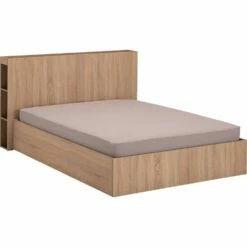 BALME - Tête De Lit En Bois Avec Rangement - Effet Chêne Clair L165cm -chambre à coucher Soldes Tete de lit BALME 26774893 G 1