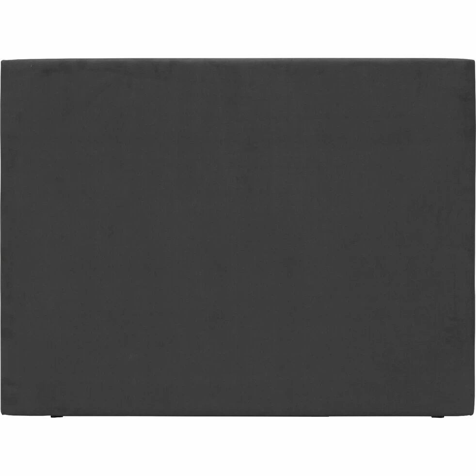 ETNA - Tête De Lit Droite En Tissu Bultex - Gris L180cm 3 ETNA - Tête De Lit Droite En Tissu Bultex - Gris L180cm