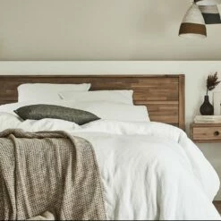 GAIA - Tête De Lit En Bois D'acacia Massif - L140cm 8 GAIA - Tête De Lit En Bois D'acacia Massif - L140cm -chambre à coucher Soldes Tete de lit GAIA 25883022 A 1