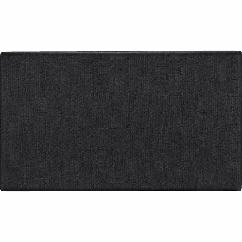 MELETTE - Tête De Lit Droite En Tissu - Gris Anthracite L190cm 3 MELETTE - Tête De Lit Droite En Tissu - Gris Anthracite L190cm