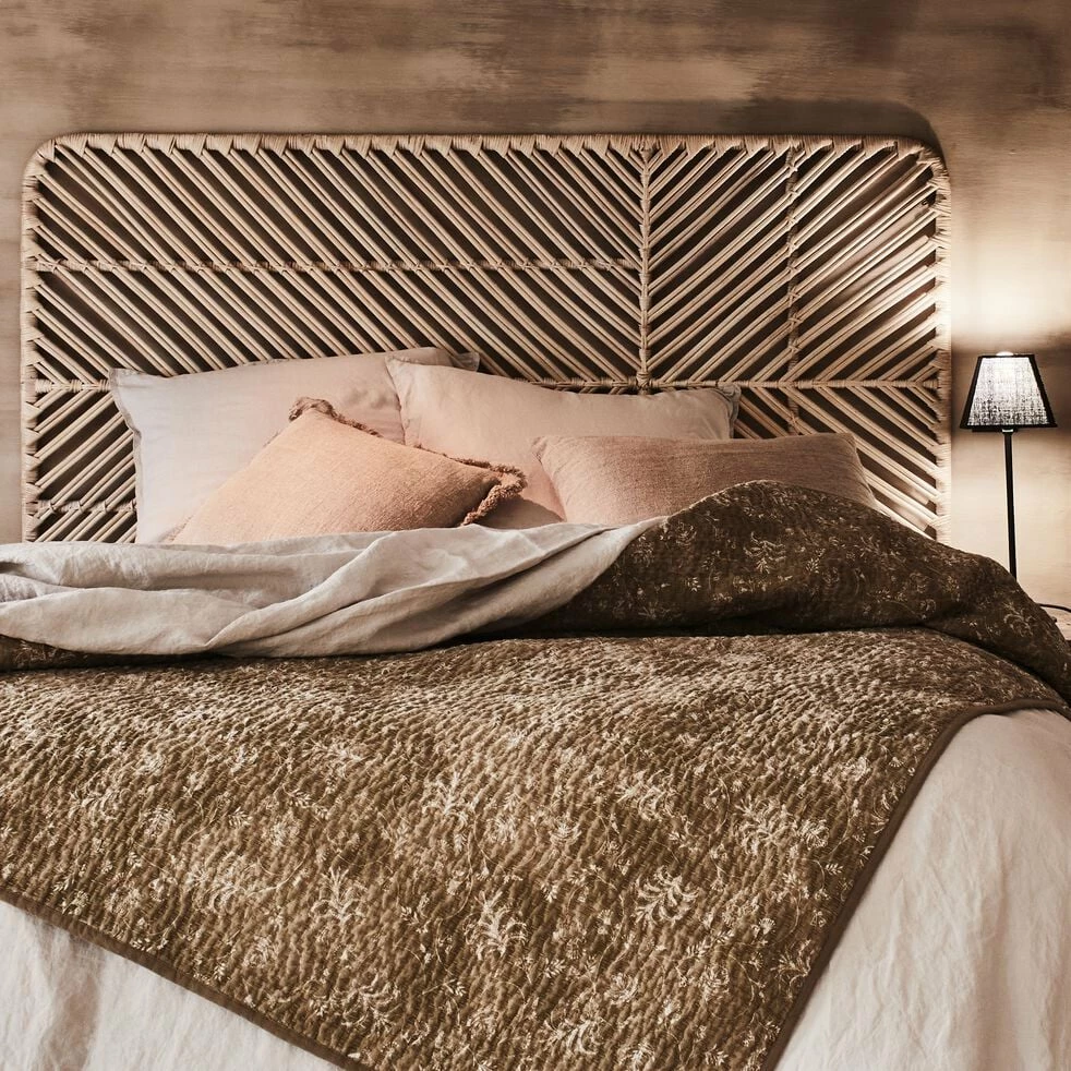 SELENE - Tête De Lit En Rotin Et Acier - L150cm 6 SELENE - Tête De Lit En Rotin Et Acier - L150cm – Image 4