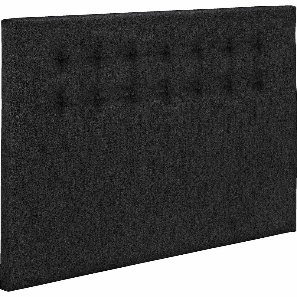 TIBOULEN - Tête De Lit Boutonnée En Tissu - Gris Anthracite L190cm 4 TIBOULEN - Tête De Lit Boutonnée En Tissu - Gris Anthracite L190cm – Image 2