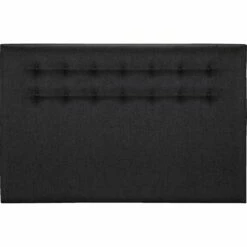 TIBOULEN - Tête De Lit Boutonnée En Tissu - Gris Anthracite L190cm