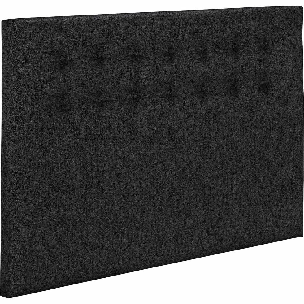 TIBOULEN - Tête De Lit Boutonnée En Tissu - Gris Anthracite L190cm 7 TIBOULEN - Tête De Lit Boutonnée En Tissu - Gris Anthracite L190cm – Image 5