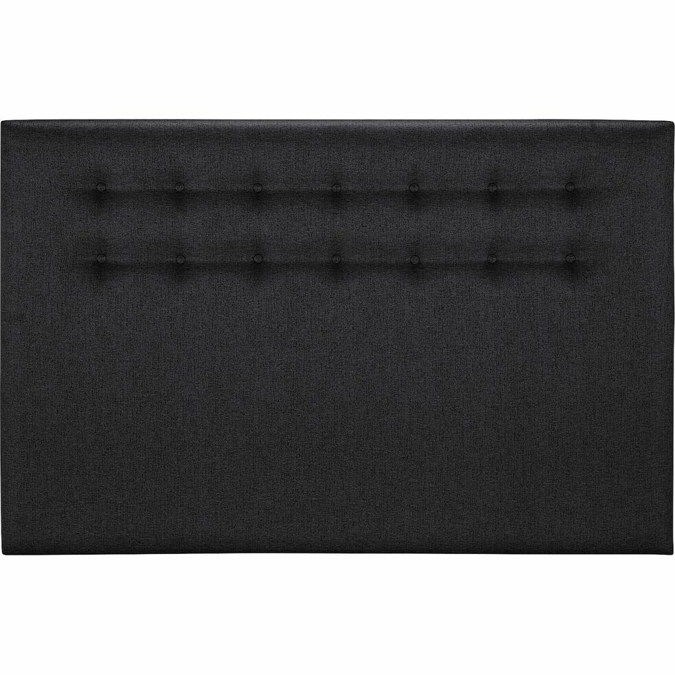 TIBOULEN - Tête De Lit Boutonnée En Tissu - Gris Anthracite L190cm 6 TIBOULEN - Tête De Lit Boutonnée En Tissu - Gris Anthracite L190cm – Image 4