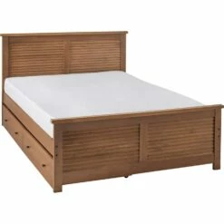 OLIVE - Lot De 2 Tiroirs De Rangement En Pin Massif Pour Lit Olive - Bois Foncé -chambre à coucher Soldes Tiroirs OLIVE 27594568 G 1