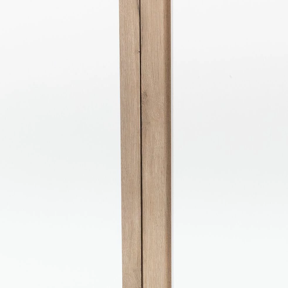 NESTOR - Armoire De Dressing 2 Portes Battantes En Bois Effet Chêne - Blanc H235xL100cm 8 NESTOR - Armoire De Dressing 2 Portes Battantes En Bois Effet Chêne - Blanc H235xL100cm – Image 6