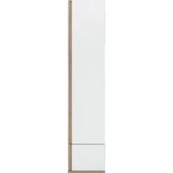 NESTOR - Armoire Dressing Avec 1 Porte Et 1 Tiroir En Bois Effet Chêne - Blanc H235XL50cm -chambre à coucher Soldes dressing NESTOR 27021484 F 1